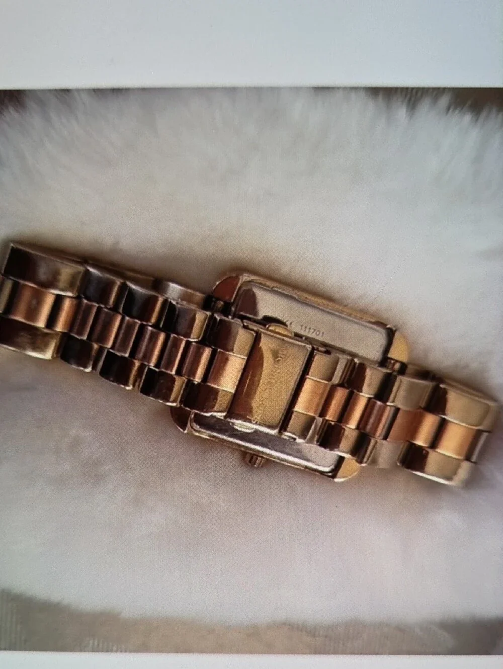 Michael Kors Rose Gold Square Bracelet Watch
